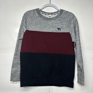 Women’s Victoria’s Secret PINK Colorblock Pullover Sweatshirt XS Long Sleeve